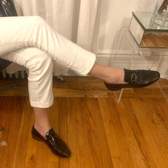 J. Crew White Billie Demi Boot Crop Jeans Kick-flare Denim Pants Size 27 EUC - Picture 14 of 16